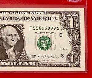 1995 $1 Dollar Bill FRN, ( ATLANTA F ) UNCIRCULATED BANKNOTE. - Picture 1 of 3