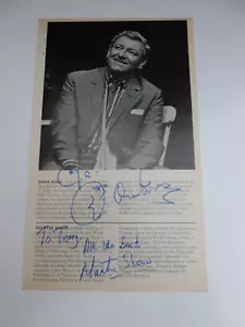 Martin Shaw Dave King Hand Signed Theatre Programme Page - Picture 1 of 2
