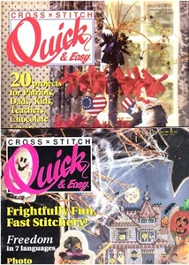 Lot of 9 CROSS STITCH Pattern Booklets- 1990 to 1993 VG - LN $4.50 + S&H - Picture 1 of 5
