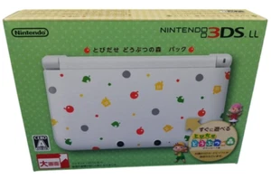 Consola Nintendo 3DS XL LL Animal Crossing Edición Limitada Blanca Verde Limitada J - Imagen 1 de 8