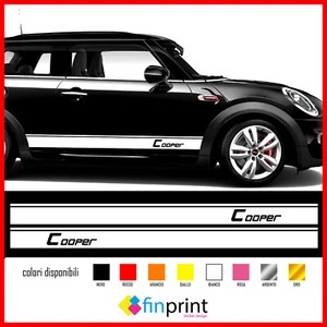 adesivi per auto tuning stickers strisce laterali john cooper works one s r50 - Foto 1 di 3