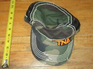 NWA TNA Impact Camo Distressed Wrestling Snapback Hat Baseball Cap NEW Orange