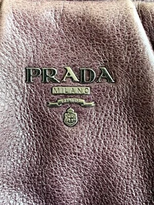 Prada Shoulder Bag ~ Sacca in Plum Cervo Lux Mirtillo Sfumato ~ invoice, COA - Picture 1 of 12