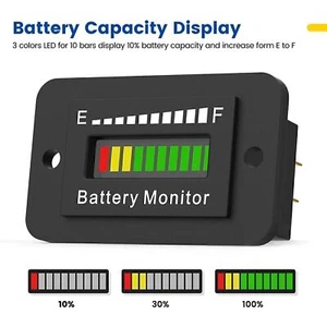 Golf Cart Battery Meter 36 Volt Analog Forklift Golf Cart Marine State of charge - Picture 1 of 9