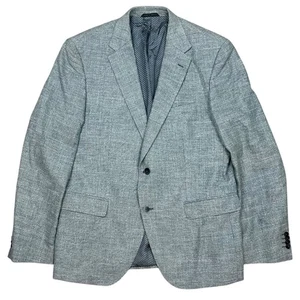Hugo Boss Regular Fit Blazer Sakko Micro-Muster Italienische Baumwolle Grün 44 R 44R - Bild 1 von 8