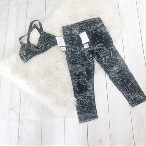 THE UPSIDE Mujer Deportes Yoga Mapas Impresión Entrenamiento Set Talla 6/Pequeño - Imagen 1 de 7