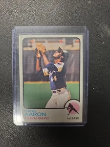 1973 Topps #100 Hank Aaron Atlanta Braves HOF EX - Crease - Picture 1 of 2