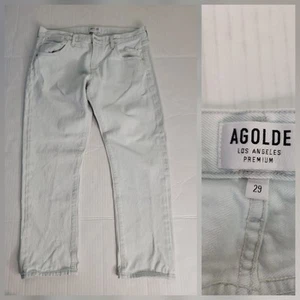 Pantalones de mezclilla Agolde Boyfriend talla 29 corte lavado claro tiro alto A015-773 - Imagen 1 de 10