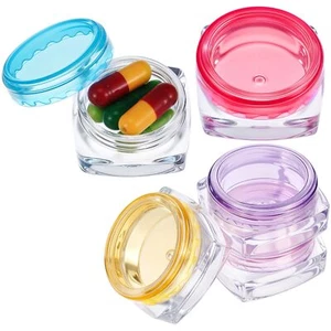 5Pc Small Pill Organizer Box Travel Pill Case Portable Daily Mini Pill Container - Picture 1 of 9