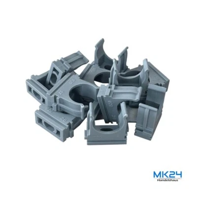 10/25/50/100 Stück Rohrschellen Klemmschellen Rohrclip  Ø 16/20/25/32mm - Bild 1 von 4