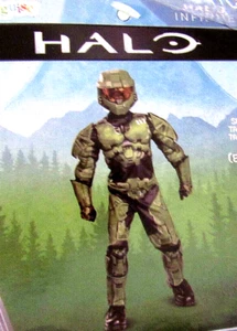 HALO MASTER CHEF CLÁSICO HALLOWEEN MUSCULOSO DISFRAZ NIÑOS TALLA MEDIANA 8/10 NUEVO CON ETIQUETAS - Imagen 1 de 4