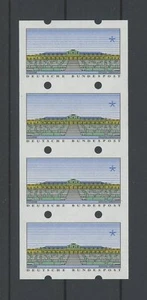 GERMANIA ATM MACCHINA FRANCOBOLLI ERRORE VARIETÀ "STRISCIA NON TAGLIATA di 4" MNH m1552 - Foto 1 di 2