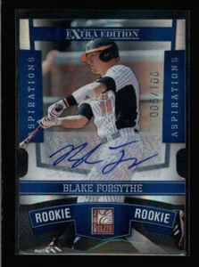 BLAKE FORSYTHE 2010 ELITE EXTRA EDITION ROOKIE ASPIRATIONS AUTO #005/100 AZ6701 - Picture 1 of 1