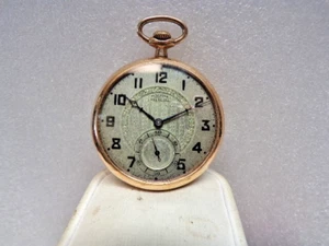 Vintage Illinois Open Face Taschenuhr - Grade 405 - Model 3 - 12s - 17j LÄUFT - Bild 1 von 8