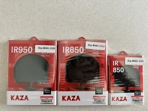 Kaza 58mm IR850 Slim IR & 72mm IR850 & IR950 IR Infrared Filters Lot for Camera - Picture 1 of 2