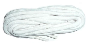 Cord Shoe Laces 110cm long WHITE sold in pairs - Picture 1 of 4