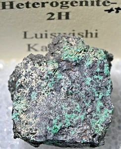 VERY RARE HETEROGENITE-2H! 2 X 1 X 2 CM, LUISWISHI, KATANGA, ZAIRE ( CONGO ) #68 - Imagen 1 de 1