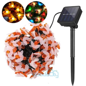 Cadena De Luces Solares 30-100 LED Tira Luz Solar Para Exterior Jardin Navidad - Picture 1 of 22