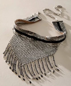 Free People Cody Chainmail Bandana Necklace NWT $68 - Picture 1 of 15