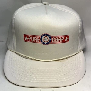 Vintage Pure Corp Red/White/Blue Foam Snapback Hat Cap - Picture 1 of 10