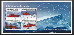 AUSTRALISCHES ANTARKTISCHES GEBIET 2018 RSV AURORA AUSTRALIS MINIATUR SHT.FEIN GEBRAUCHT - Bild 1 von 1