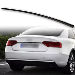 Painted Boot Lip Spoiler For Audi A5 B8 8T3 8F7 Coupe Convertible 07-17 Black - Afbeelding 1 van 7