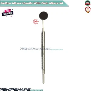 Dental Mirror # 4 Stainless Steel Oral Care Signature Handle Dentist Instruments - Bild 1 von 4