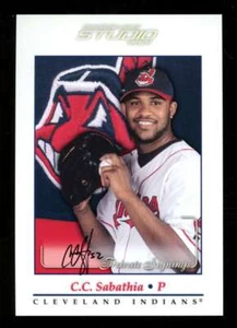 2001 Donruss Studio CC Sabathia Private Signings 5x7 Autograph Auto ZK7574 - Picture 1 of 2