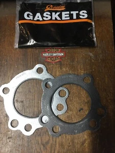 Harley-Davidson Genuine gasket OEM 16664-86 XL EVO 883/1100 cylinder head GASKET - Picture 1 of 8