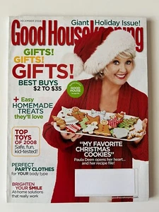 PAULA DEEN * CHRISTMAS COOKIE RECIPES December 2008 GOOD HOUSEKEEPING MAGAZINE - Picture 1 of 12