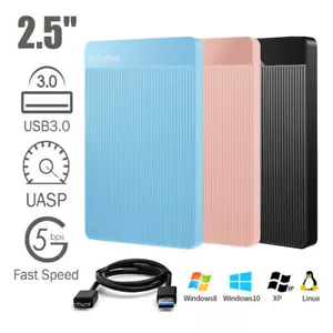 Expansion 500GB 1TB 2TB PS4 Xbox-One Mobile External Hard Drive-USB3.0 5Gbit/s - Picture 1 of 15