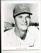 1968 Bill Bryan Washington Senators 8x10 Original team issue photo