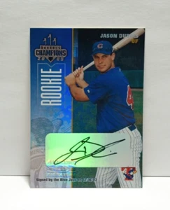 Tarjeta autógrafa de novato Jason Dubois 2003 Donruss Champions #300 Cubs/480 - Imagen 1 de 2