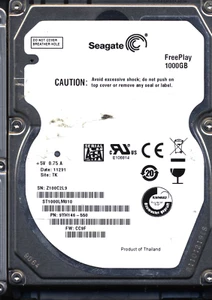 Seagate 1TB ST1000LM010 9YH146-550 SN Z10 FW CC9F 100609264 Donor Drive - Picture 1 of 2