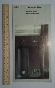 Braun F900 Professional Super Blitzgerät 1976 Werbeheft - Bild 1 von 2