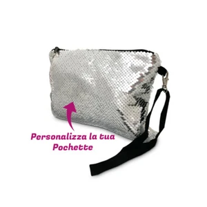 Pochette in Paillettes Personalizzabile con Foto Testi e Immagini Idea Regal - Foto 1 di 4