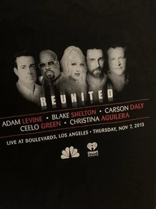 The Voice TV Series 2013 Promo T Shirt Large Reunited Adam Levine Shelton Ceelo - Picture 1 of 5