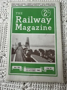 Railwayana Vintage Booklet The Railway Magazine 1945 x 1 - Picture 1 of 6