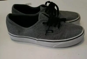 Vans Off The Wall Unisex Canvas Skate Shoes Gray Low Top Lace Up 6.5 M & 8 W - Picture 1 of 6