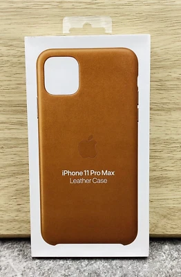 Apple iPhone 11 Pro Max Saddle Brown Leather Case - Image 1 of 4