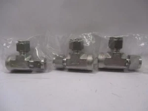 Bi-Lok DTF-6-4-SS Female Run Tee 3/8 X 3/8 X 1/4 (Lot of 3) - Picture 1 of 5