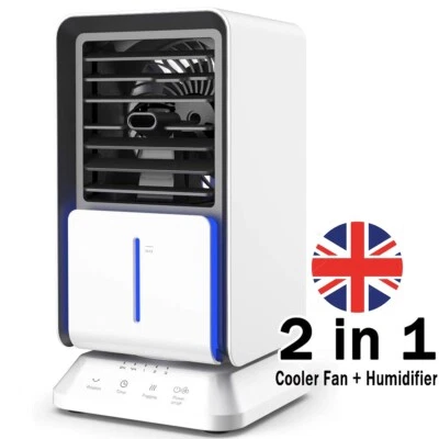 Air Cooler Fan Evaporative Ice Cold Cooling Air Conditioner Humidifier Portable - Image 1 of 4
