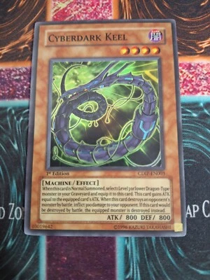 Yu-Gi-Oh! TCG Cyberdark Keel CDIP-EN003 Super Rare 1st Edition Near Mint a1/ - Image 1 of 4