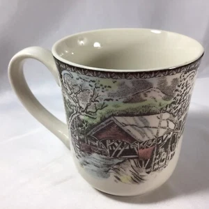 Johnson Brothers THE FRIENDLY VILLAGE 10 Unzen Kaffeebecher The Covered Bridge - Bild 1 von 9