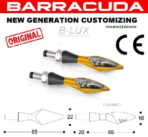 Barracuda Coppia Frecce X-LED B-Lux Oro Universali YAMAHA TDM 900 - Foto 1 di 1