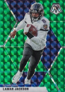 Panini 2020 Mosaic Green Prizm - Lamar Jackson #19 Baltimore Ravens - Imagen 1 de 1