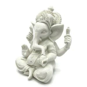 White Ganesha Statue 8" Height - Picture 1 of 4