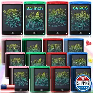 Zhehao 64 Pieces LCD Writing Tablet Doodle Board for Kids Bulk, 8.5 Inch Colo - Picture 1 of 5