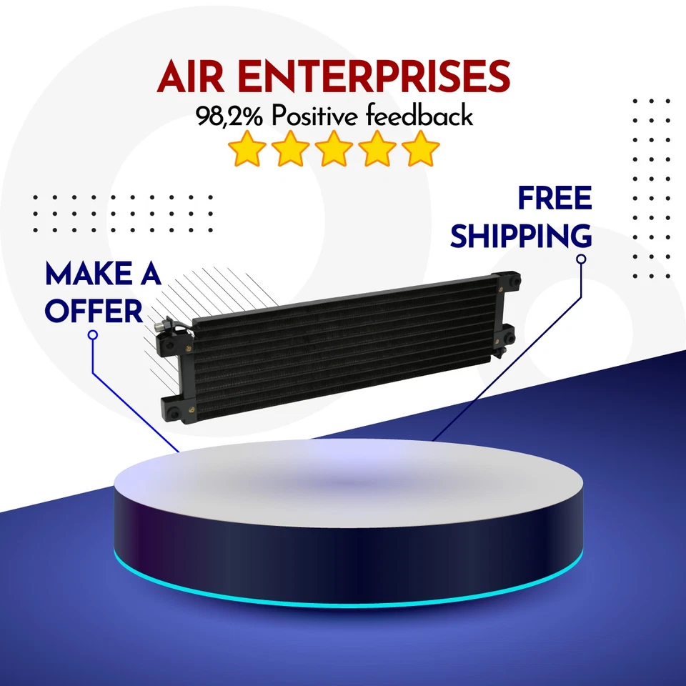 Condenser A/C Fits PETERBILT CONV 330/ 349/ 353/ 359/ 377/ 378/ 379/ 387 (87-00) - Image 1 of 1