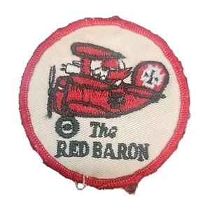 Vintage 1970er Snoopy and the Red Baron bestickter Aufnäher - NEUWERTIG unbenutzt - Bild 1 von 1